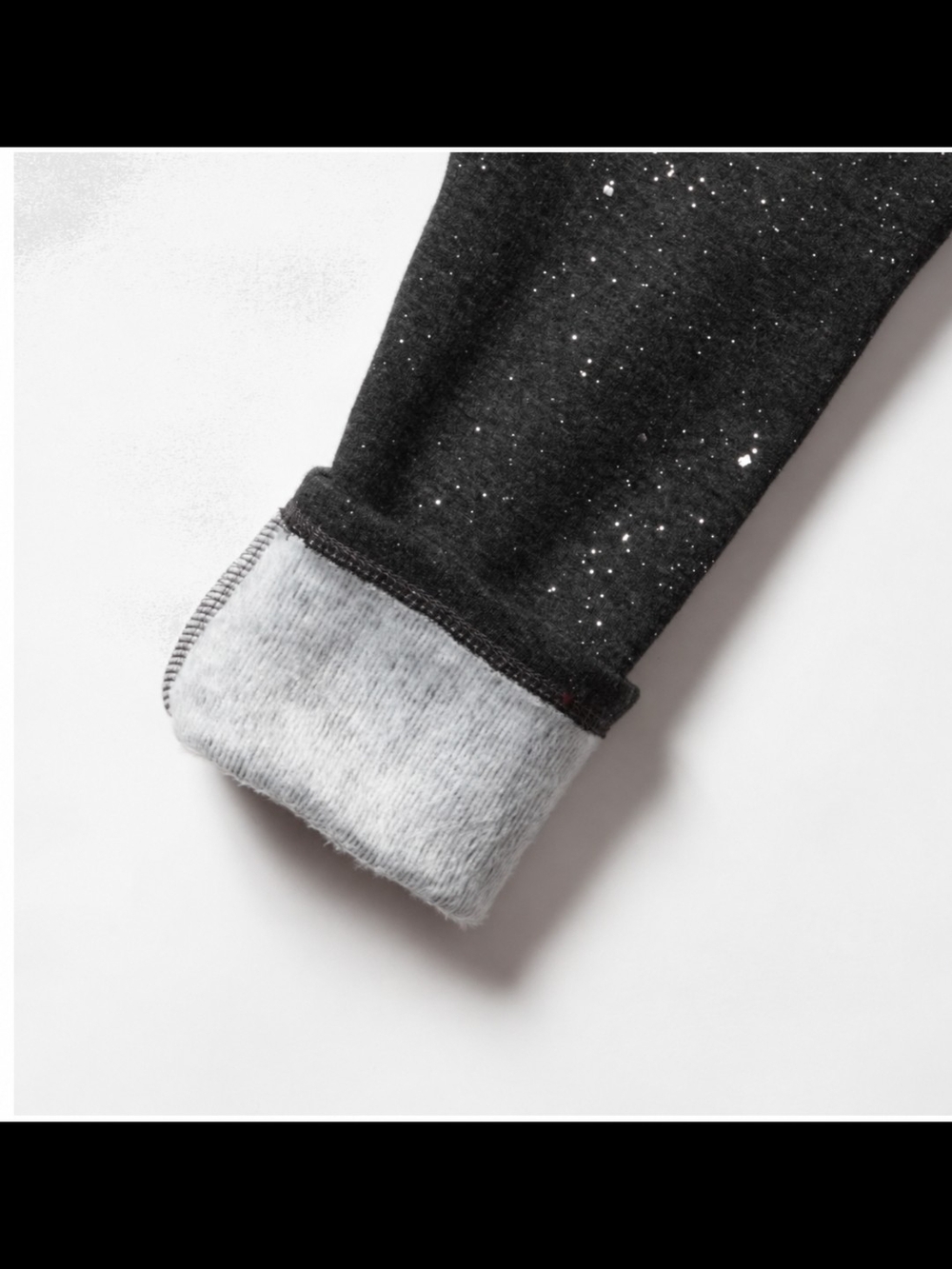 Girls' Rock Hopper Plush-Lined Leggings. Color: Charcoal Size: (10-12)